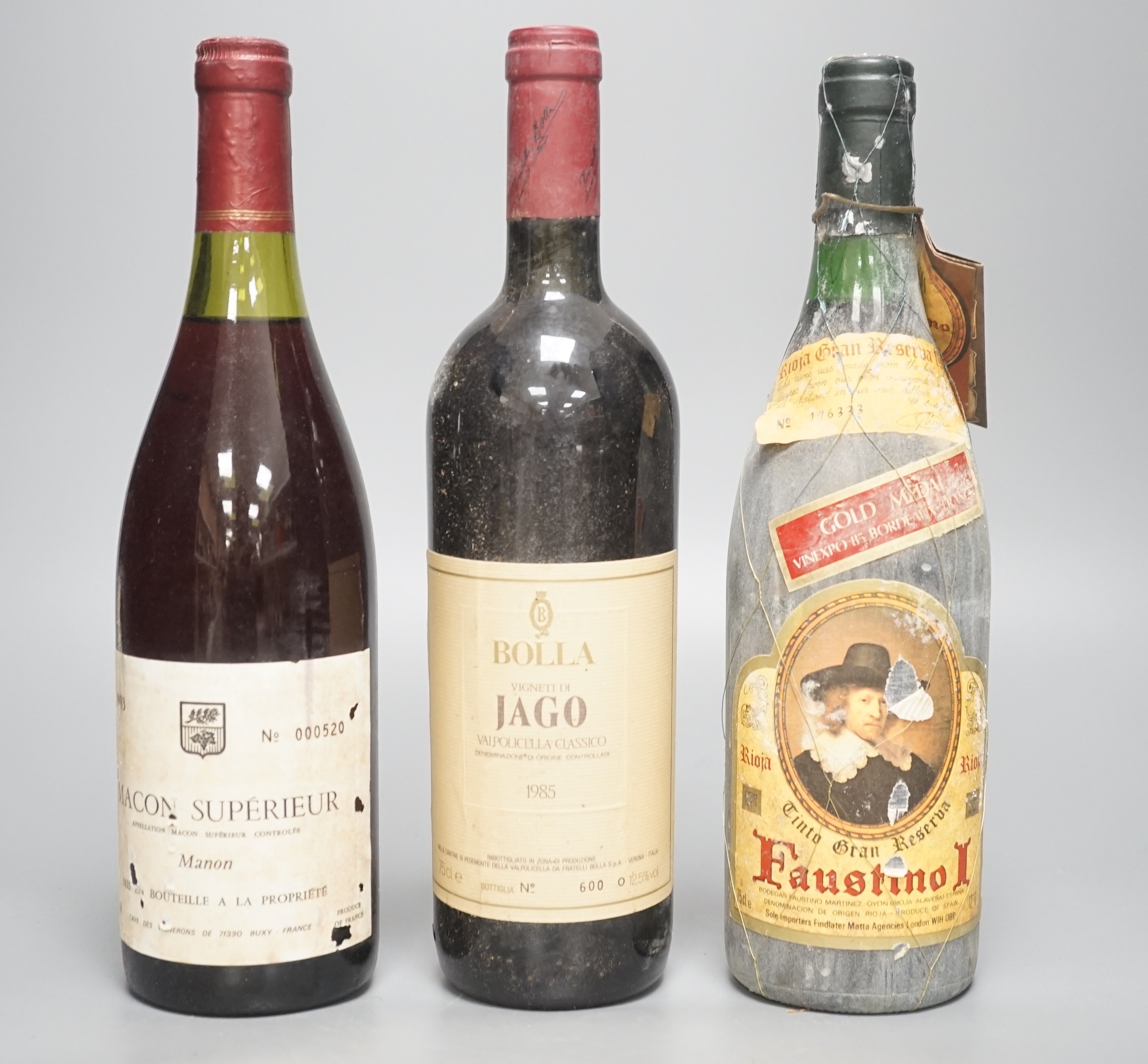 24 bottles of assorted red wine including - five Crozes Hermitage 1986